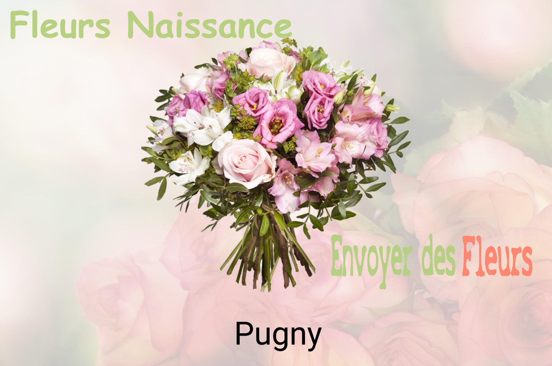 Bouquet de fleurs de naissance livré à Pugny